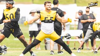 Steelers LB Cole Holcomb Discusses His Inspiring Comeback Story (Steelers News). Photo by Jordan Schofield / SteelerNation (X: @JSKO_PHOTO)