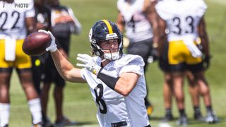 Steelers QB1 Kenny Pickett Was Limited In Practice Thursday; Changes To A  'Smart' Helmet Equipped With A Visor