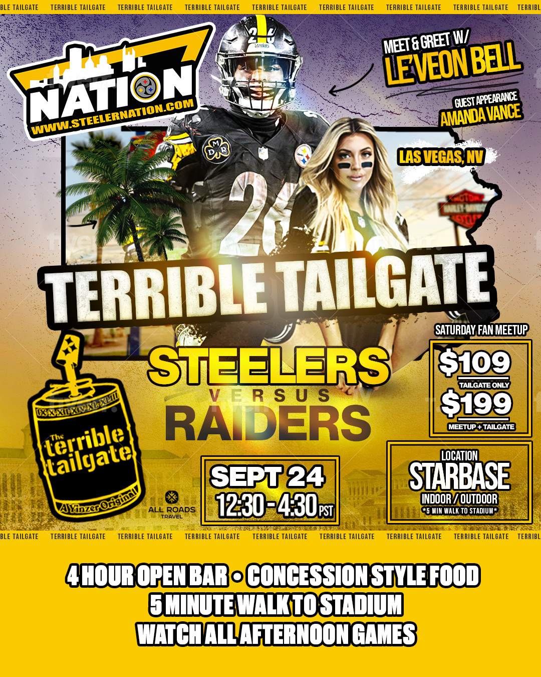 Official Terrible Tailgate 9/19 vs Raiders
