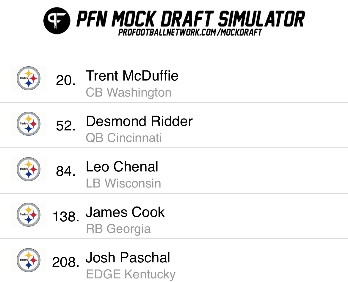 QB Trend Continues in PFN Mock Draft