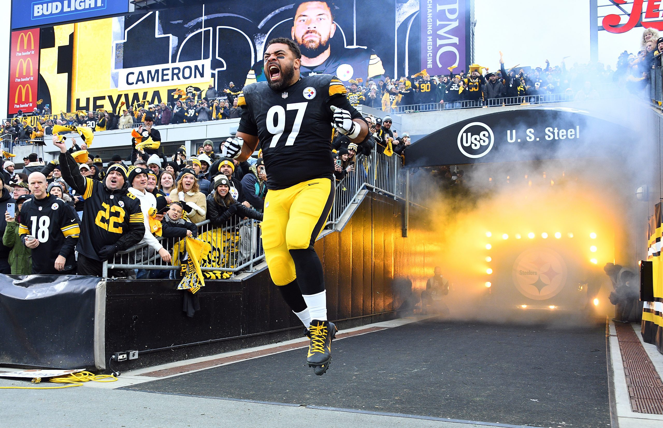 Steelers' Cameron Heyward reacts to brother Connor getting drafted by  Pittsburgh