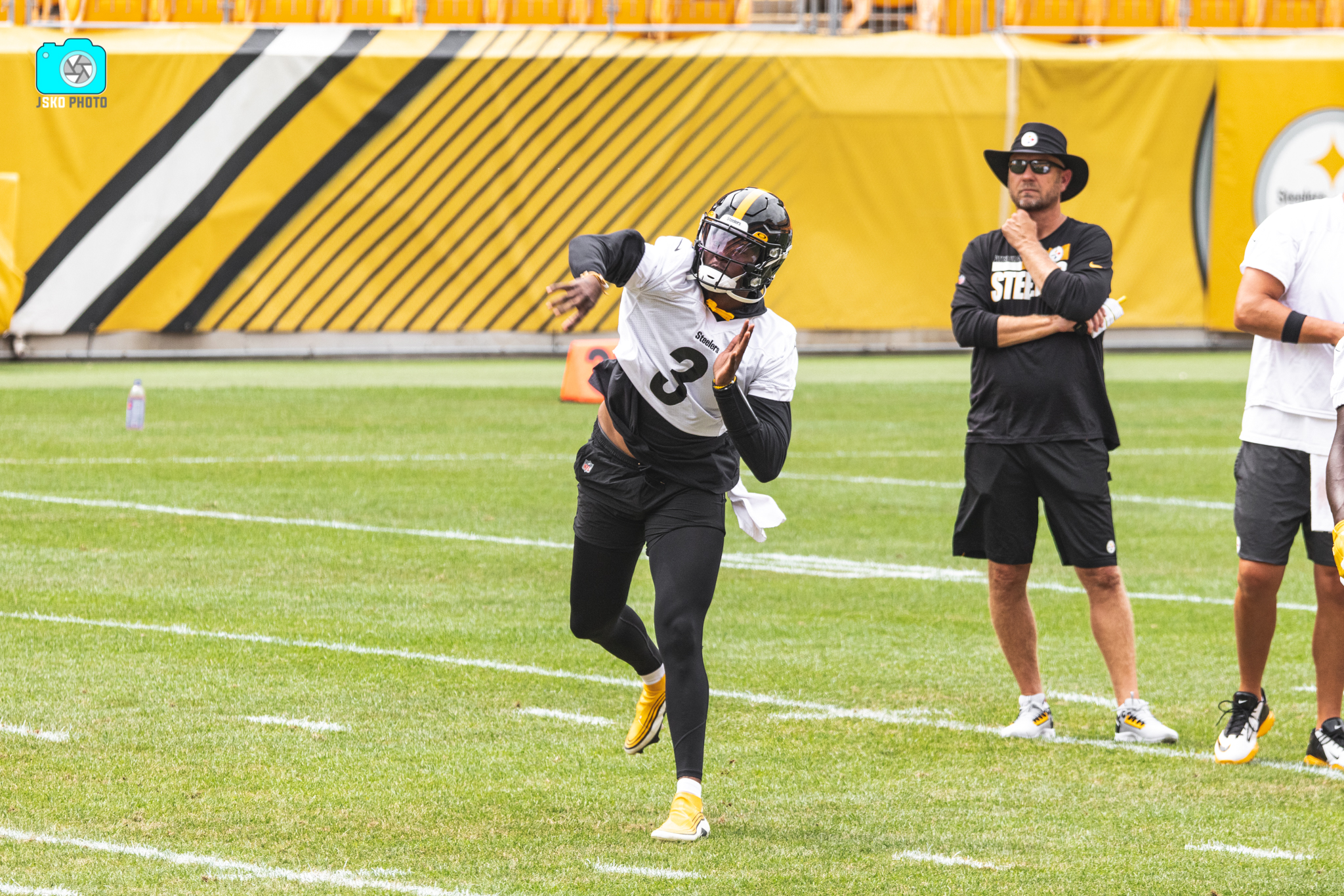 Pittsburgh Steelers Honoring Dwayne Haskins With No. 3 Helmet Stickers