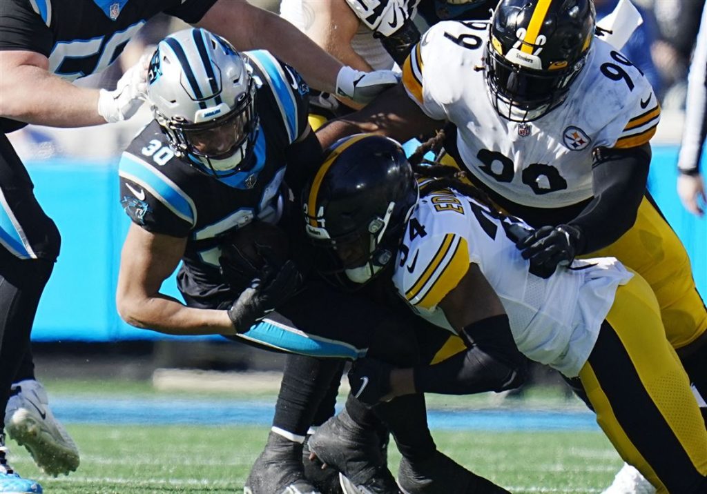 The Steelers Front Seven Arrived Angry And Departed With TJ Watt's 75th  Sack And A Victory Over The Carolina Panthers