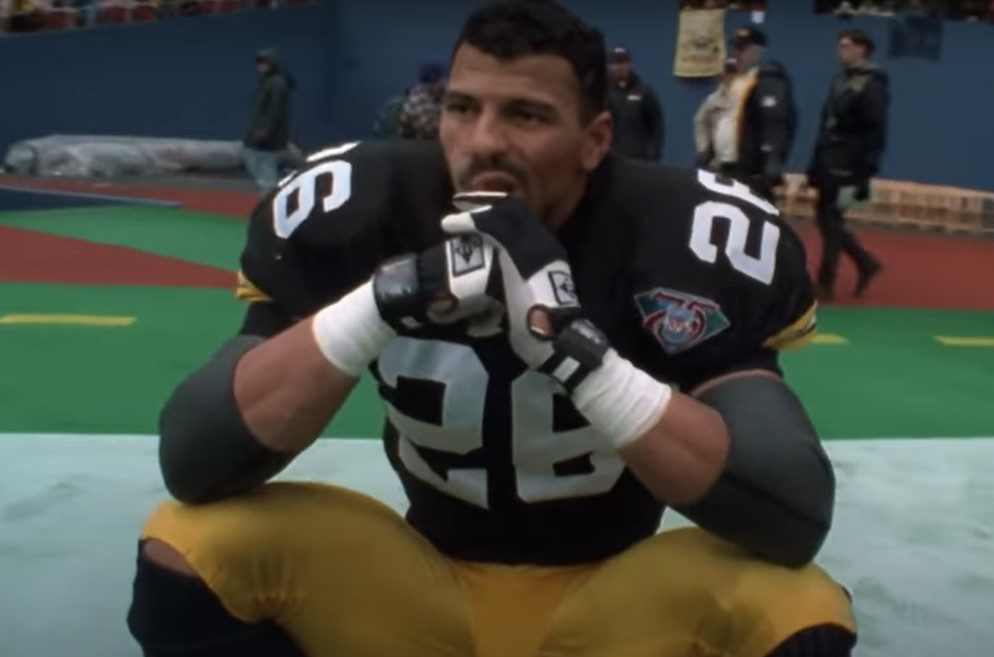 NFL FILE: Carnell Lake and Rod Woodson of the Pittsburgh Steelers