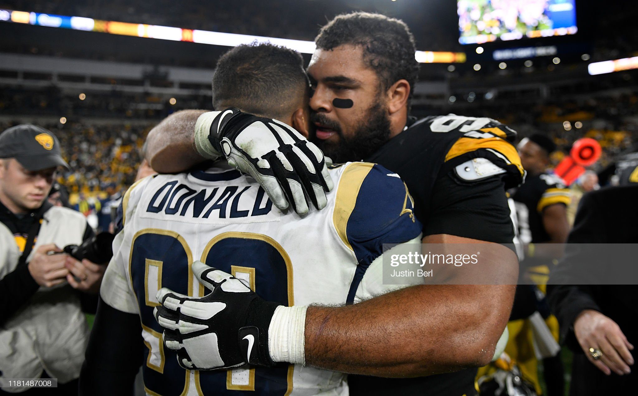 Cameron Heyward of the Pittsburgh Steelers looks on during the News  Photo - Getty Images