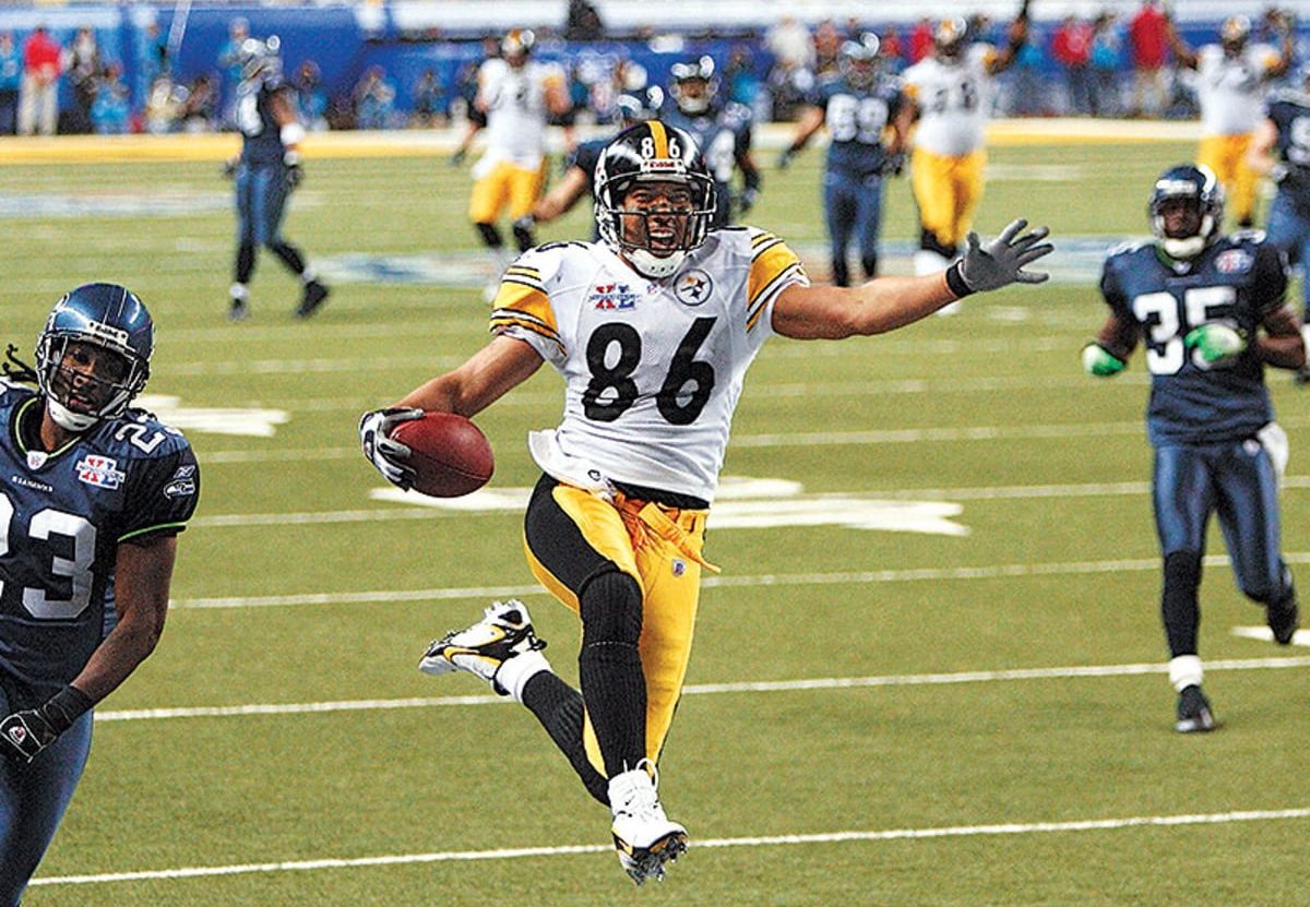 Pittsburgh Steelers' running back Jerome Bettis (36) celebrates a victory  over the Seattle Seahawks in Super Bowl XL on Sunday, February 5, 2006, in  Detroit, Michigan. (Photo by Patrick Schneider/Charlotte Observer/KRT Stock