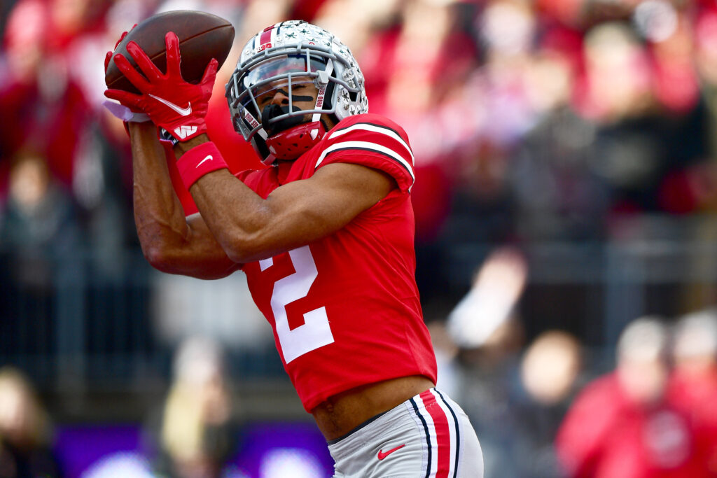 LOOK: Terry McLaurin reacts to Chris Olave's 40 time at the NFL Scouting  Combine - On3