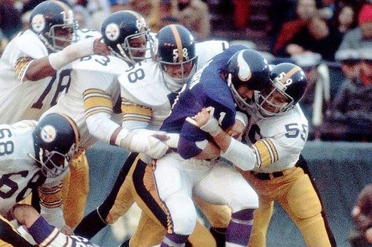 645 Jack Lambert, Jack Ham and Andy Russell Pittsburgh Steelers