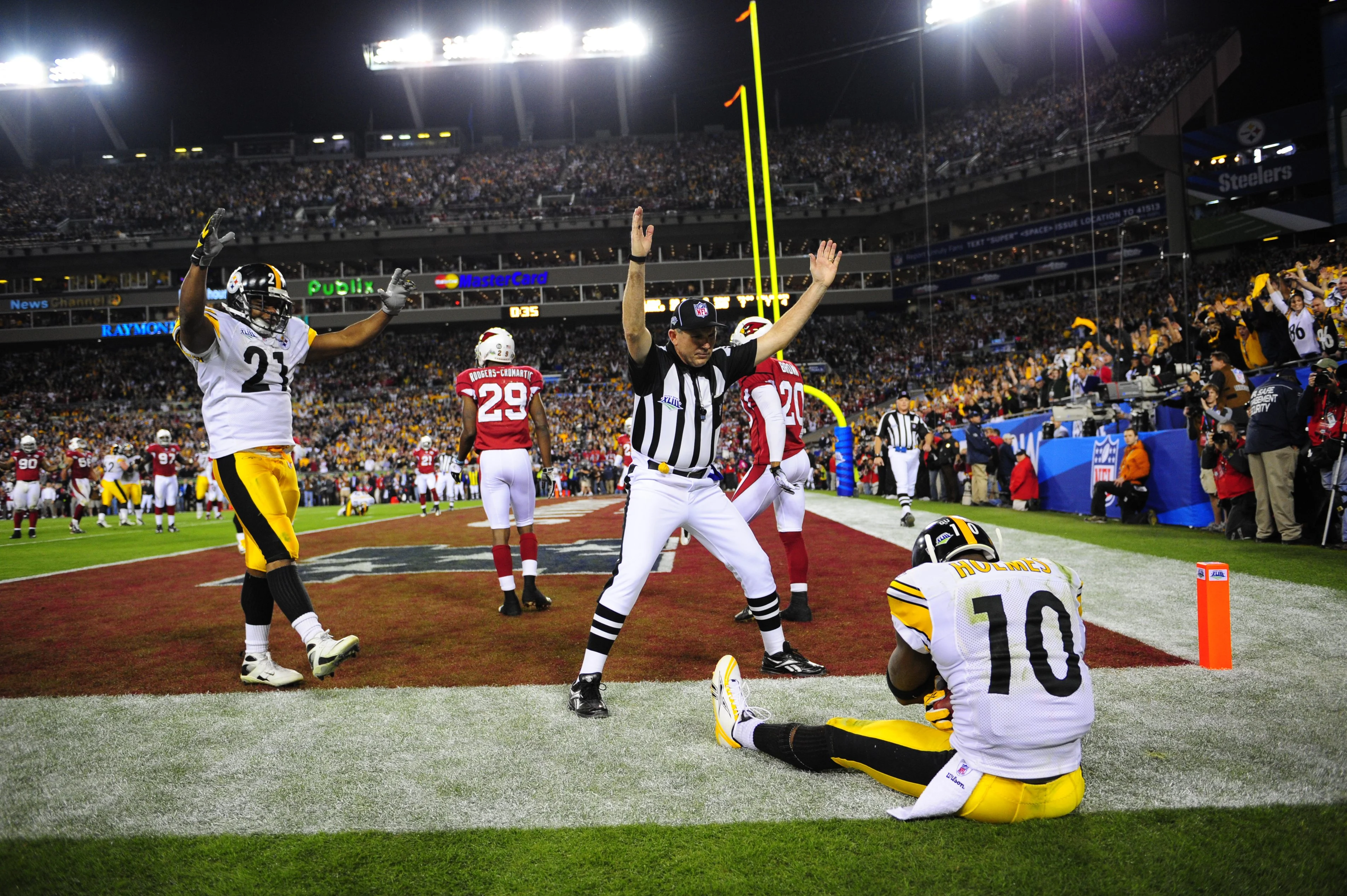 Santonio Holmes Incredible Game-Winning TD in Super Bowl XLIII