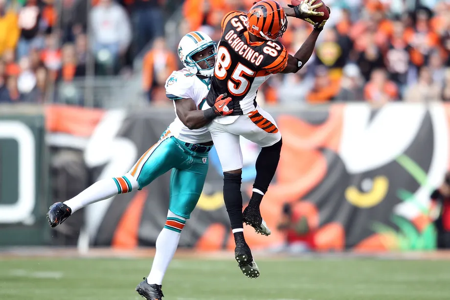 Cincinnati Bengals receiver Chad Johnson runs for a 75-yard touchdown after  catching a pass from Carson Palmer in the first quarter against the  Minnesota Vikings, Sunday, Sept. 18, 2005, in Cincinnati. Vikings