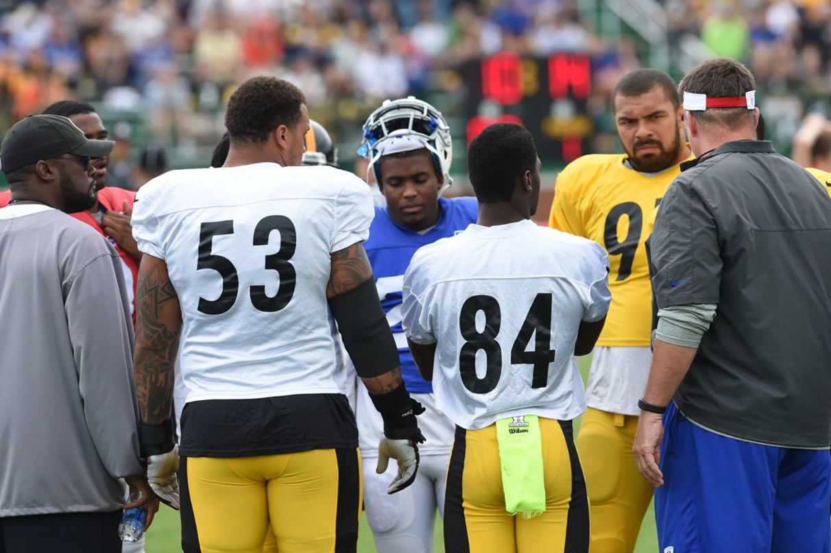 Steelers' Ramon Foster With A Memorable Blast From The Past: Pittsburgh And  Buffalo's Overly Physical Combined Practices