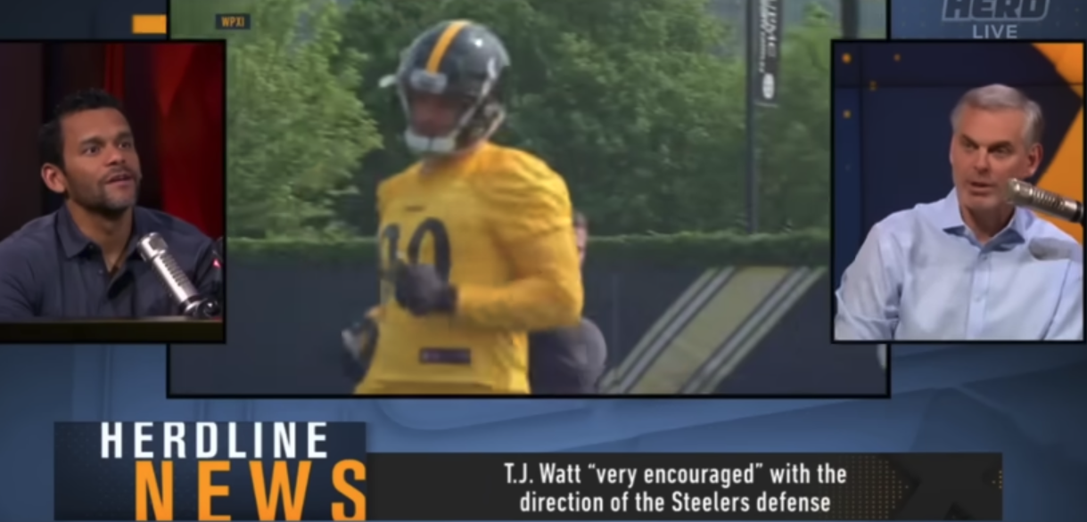 Clueless Colin Cowherd Snubs Steelers TJ Watt Picks Overrated