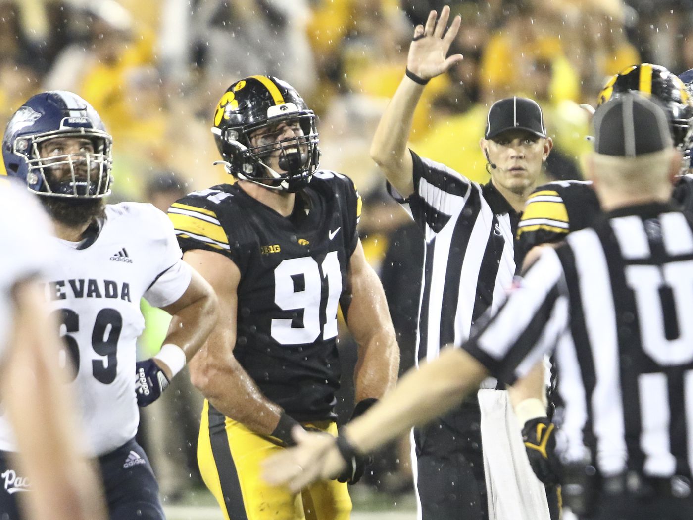 Iowa Football: Lukas Van Ness appears to answer positional question