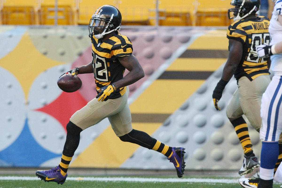 Pittsburgh Steelers cornerback William Gay (22) and defensive end