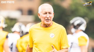 Steelers' Danny Smith Set Up Rookie Kaleb Johnson For Failure And Here's The Proof (Steelers News). Photo by Jordan Schofield / SteelerNation (X: @JSKO_PHOTO)