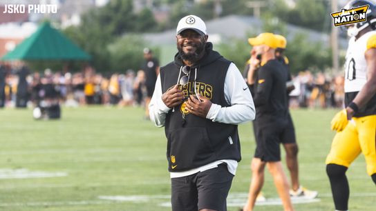 Steelers Mike Tomlin smile Steelers Mike Tomlin smile