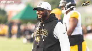 Steelers' Mike Tomlin Gives Optimistic Outlook On Aaron Rodgers And The Offense (Steelers News). Photo by Jordan Schofield / SteelerNation (X: @JSKO_PHOTO)