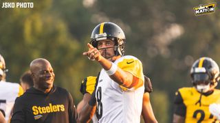 Steelers' Aaron Rodgers Gets Hilarious Sorry Message From Greatest Hater (Steelers News). Photo by Jordan Schofield / SteelerNation (X: @JSKO_PHOTO)