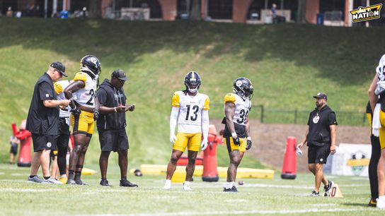 Steelers Rico Dowdle Jaylen Warren Kaleb Johnson Steelers Rico Dowdle Jaylen Warren Kaleb Johnson