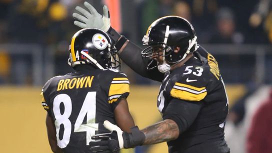 Steelers Antonio Brown Maurkice Pouncey Steelers Antonio Brown Maurkice Pouncey
