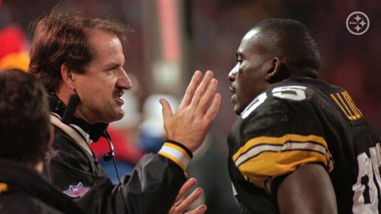 Steelers Bill Cowher and Greg Lloyd