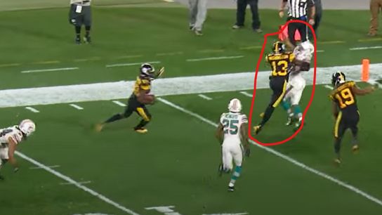 Steelers James Washington blocks for Diontae Johnson Steelers James Washington blocks for Diontae Johnson