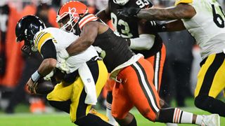 Steelers' Russell Wilson Discusses Challenge Of Stopping Browns' Myles Garrett (Steelers News). Photo by USATSI