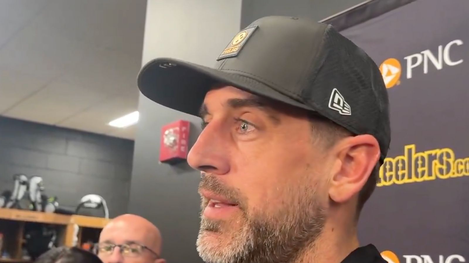 Steelers Quarterback Aaron Rodgers Focused On Breakthrough In Playoffs For Pittsburgh (Steelers News). Photo by Brooke Pryor / X