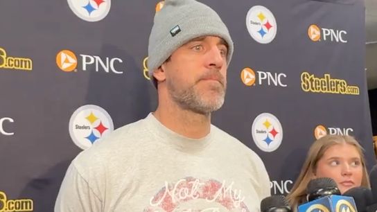 Steelers' Aaron Rodgers Gives Fans Big Update About Status For Week 13 Versus Bills. Photo by 93.7 The Fan