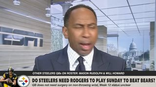 Stephen A. Smith Goes On Crazy Rant About Steelers QB Aaron Rodgers: "Get Your A** Out On That Field" (Steelers News). Photo by First Take