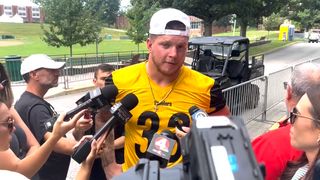 Steelers Rookie Jack Sawyer Admits TJ Watt Is Passing Down His Secret Tricks To Him (Steelers News). Photo by Jake Boico / SteelerNation.com