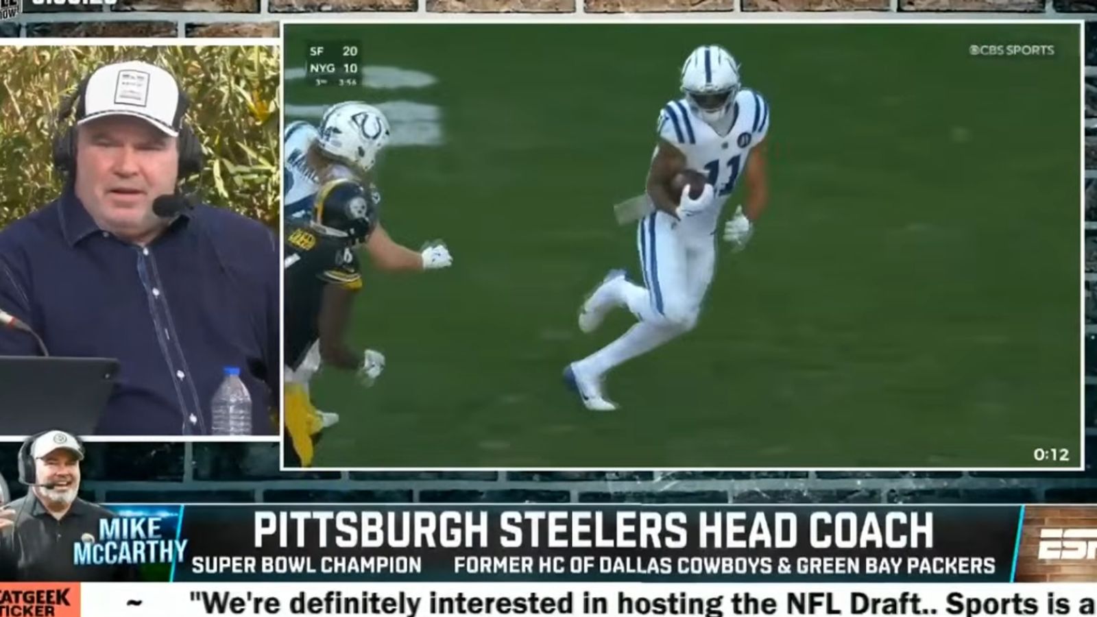 Steelers' Mike McCarthy Thinks Michael Pittman Jr Is Definitely A Perfect Fit: "That's How We Play Football" (Steelers News). Photo by YouTube / NFL on ESPN