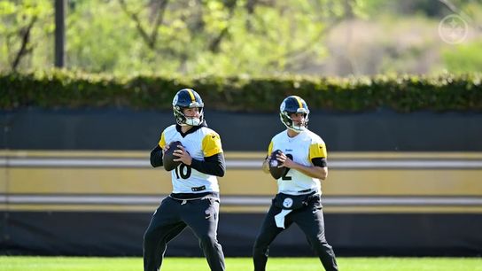 Steelers Will Howard and Mason Rudolph Steelers Will Howard and Mason Rudolph