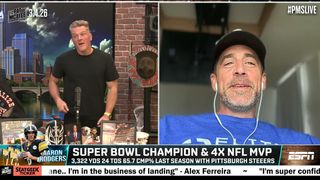 Steelers QB Aaron Rodgers’ Candid Mason Rudolph Confession Raises Eyebrows In Pittsburgh (Steelers News). Photo by The Pat McAfee Show