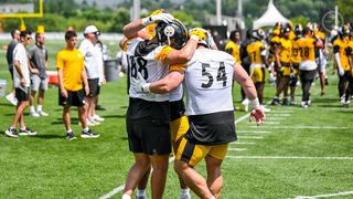 Steelers' Coaching Staff Benches Zach Frazier After Poor Training Camp Performance (Steelers News). Photo by Karl Roser / Pittsburgh Steelers