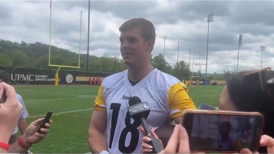 Steelers' Rookie Will Howard Is Already Making Massive Improvements In His First Ever OTAs. Photo by X: @MarkKaboly