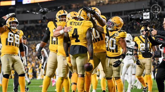 Steelers wide receiver DK Metcalf celebrates after scoring a touchdown against the Green Bay Packers in Week 8 of the 2025 NFL Regular Season. Steelers wide receiver DK Metcalf celebrates after scoring a touchdown against the Green Bay Packers in Week 8 of the 2025 NFL Regular Season.