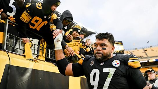 Steelers defensive tackle Cameron Heyward (97) during a regular season matchup between the Pittsburgh Steelers and Indianapolis Colts. Steelers defensive tackle Cameron Heyward (97) during a regular season matchup between the Pittsburgh Steelers and Indianapolis Colts.
