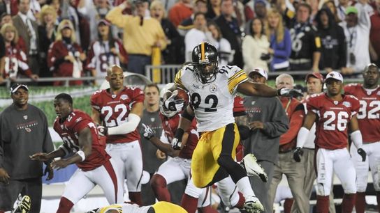 Former Steelers linebacker James Harrison during Super Bowl XLIII between the Pittsburgh Steelers and Arizona Cardinals. Former Steelers linebacker James Harrison during Super Bowl XLIII between the Pittsburgh Steelers and Arizona Cardinals.
