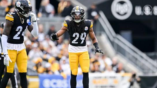 Steelers safety Kyle Dugger (29) during a regular season matchup between the Pittsburgh Steelers and Indianapolis Colts.