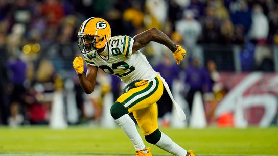 Former Packers wide receiver Marquez Valdes-Scantling during a regular season matchup.