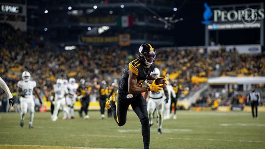 Steelers wide receiver Marquez Valdes-Scantling (11) during a regular season matchup between the Pittsburgh Steelers and Miami Dolphins. Steelers wide receiver Marquez Valdes-Scantling (11) during a regular season matchup between the Pittsburgh Steelers and Miami Dolphins.