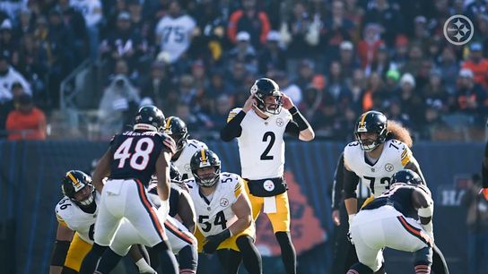 Steelers quarterback Mason Rudolph (2) during a regular season matchup between the Pittsburgh Steelers and Chicago Bears.