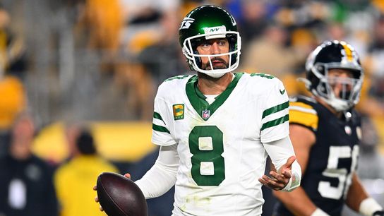Aaron Rodgers during a game versus the Steelers on October 20, 2024 at Acrisure Stadium.