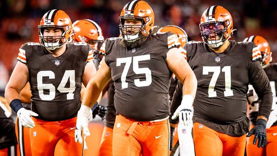 Steelers Browns offensive line 