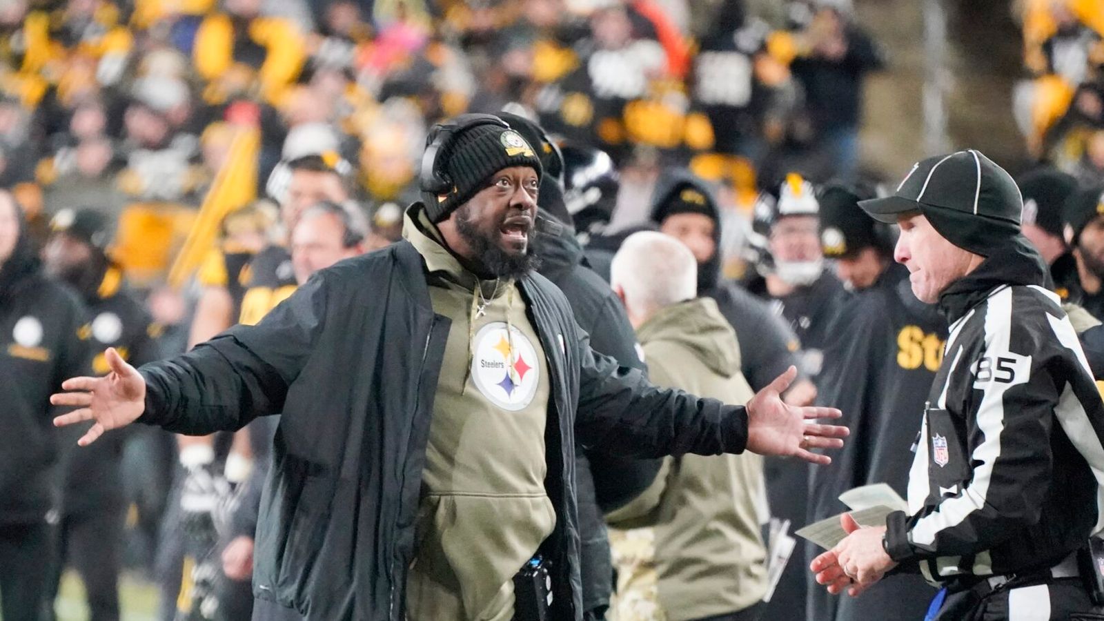 Former Steelers Offensive Lineman Exposed Mike Tomlin's Coaching Strategy On Playing Players Out Of Position (Steelers News). Photo by Gene J. Puskar / AP Photo