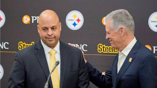 Steelers Likely To Select QB In 2025 NFL Draft Even With Aaron Rodgers Or Russell Wilson On The Roster: "It Increases The Possibility". Photo by AP