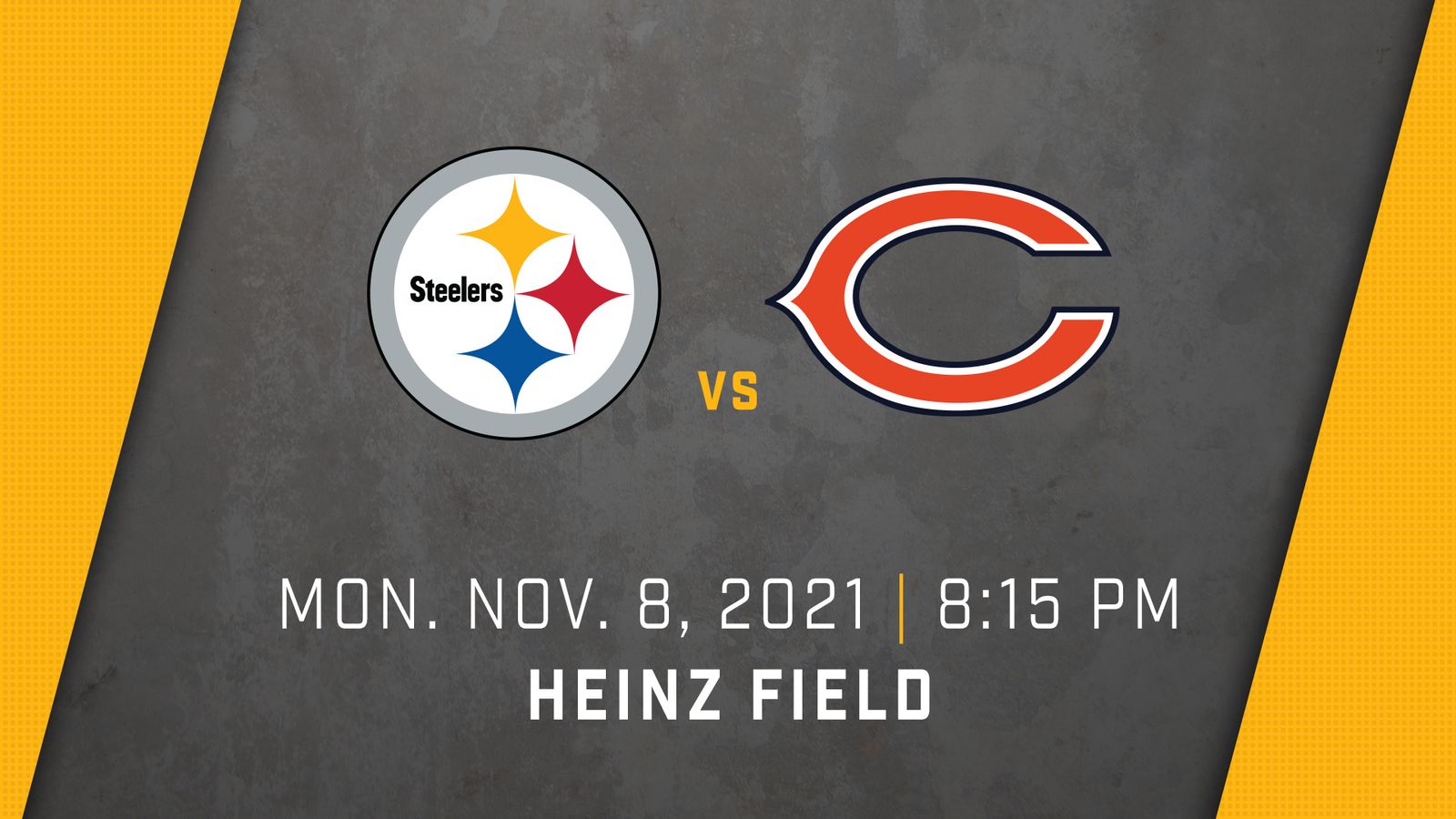 Chicago Bears-Pittsburgh Steelers: Monday Night Football game