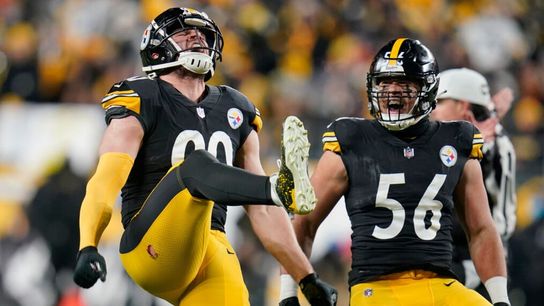 Pittsburgh Steelers' outside linebackers TJ Watt and Alex Highsmith