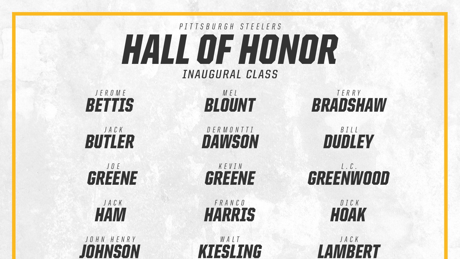 Steelers announce Hall of Honor Class of 2022